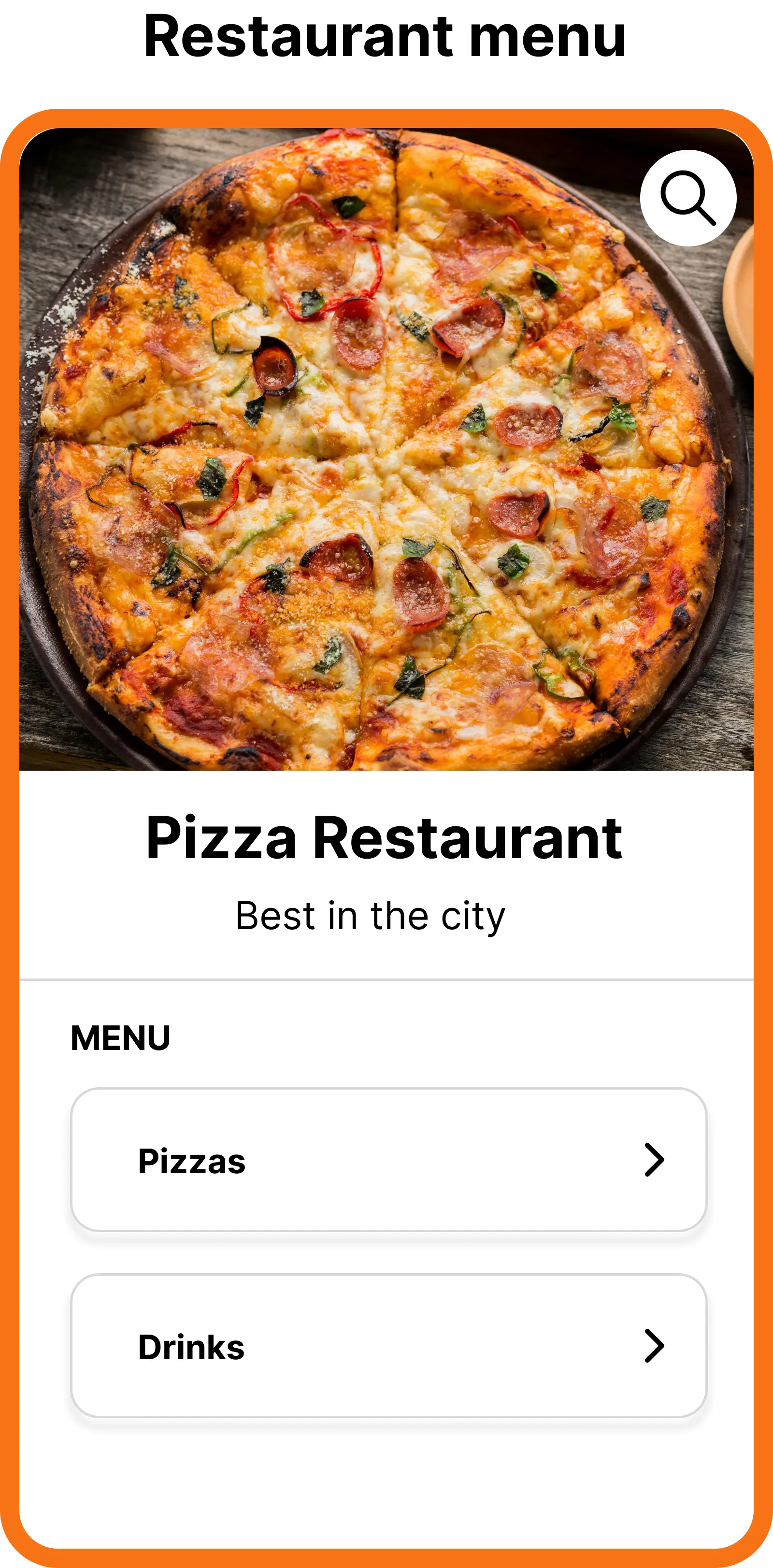 Turn your menu into a QR code