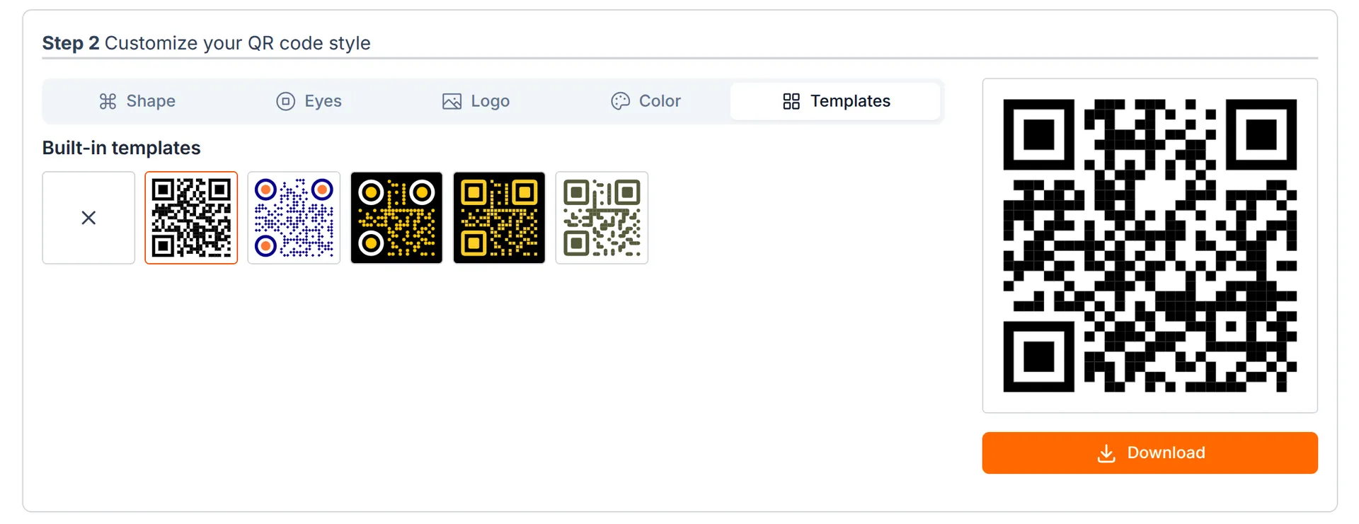 Styling black and white Instagram QR code