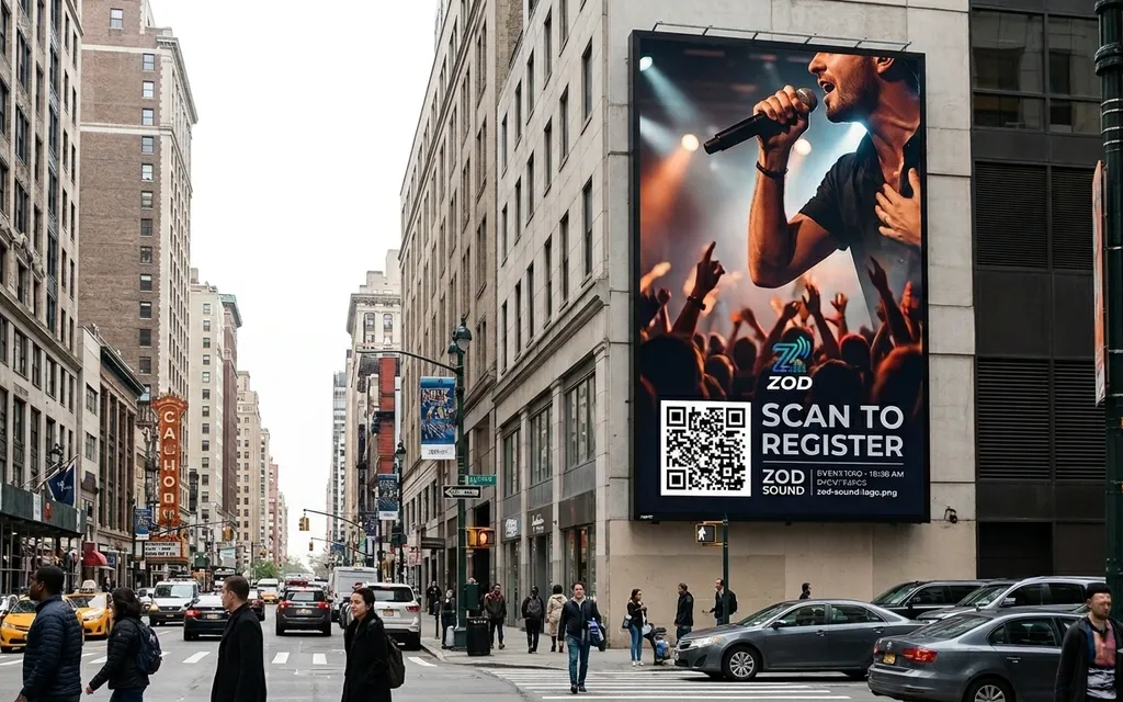 Event QR code for music festivals