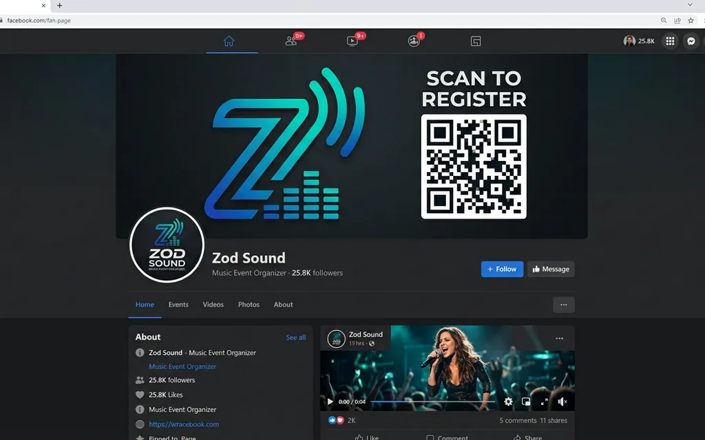 Google Form QR code for music festivals