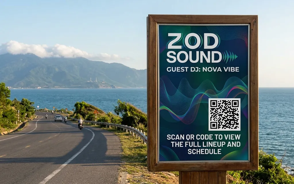PDF QR code for music festivals